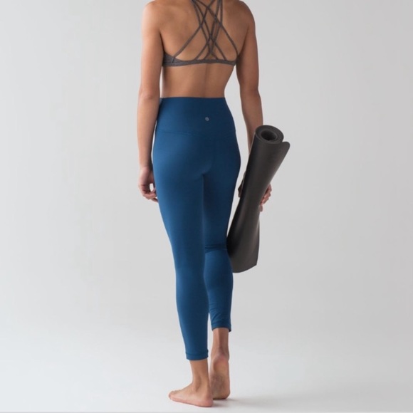 *SOLD Lululemon Align 7/8 leggings Poseidon blue - Picture 6 of 12